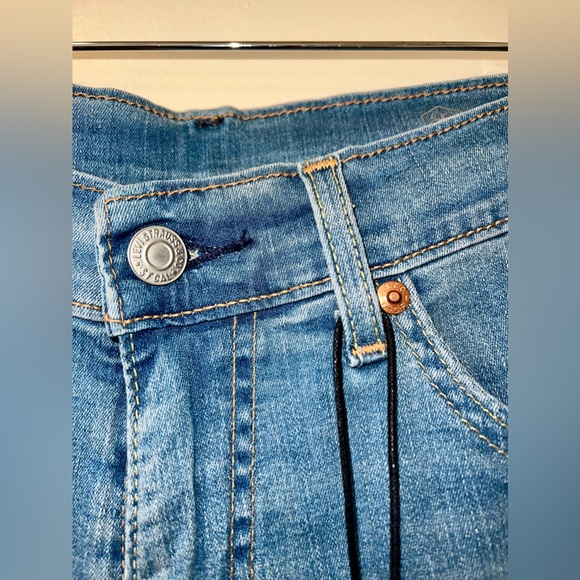 RARE LEVI’S 505 Cool Regular Cropped Denim Jeans - Picture 7 of 8